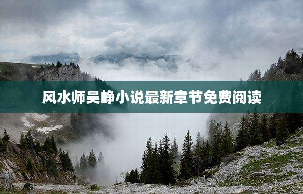 风水师吴峥小说最新章节免费阅读