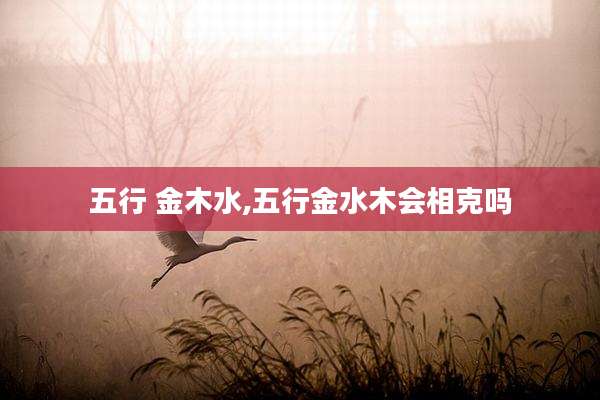 五行 金木水,五行金水木会相克吗