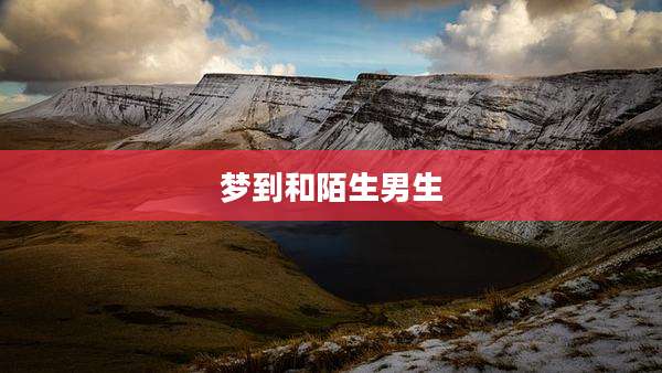 梦到和陌生男生