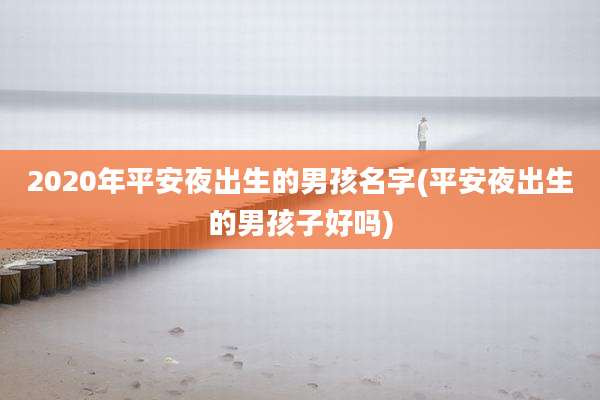 2020年平安夜出生的男孩名字(平安夜出生的男孩子好吗)