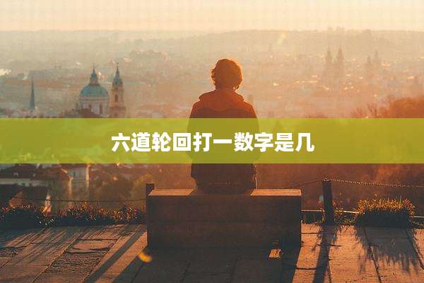 六道轮回打一数字是几