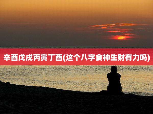 辛酉戊戌丙寅丁酉(这个八字食神生财有力吗)