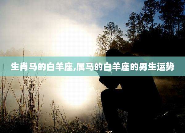 生肖马的白羊座,属马的白羊座的男生运势