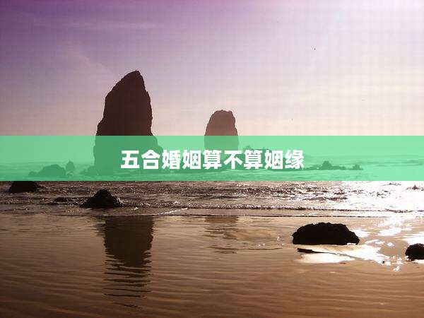 五合婚姻算不算姻缘