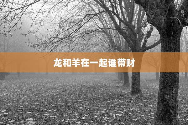 龙和羊在一起谁带财