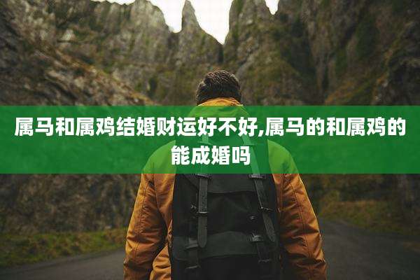 属马和属鸡结婚财运好不好,属马的和属鸡的能成婚吗