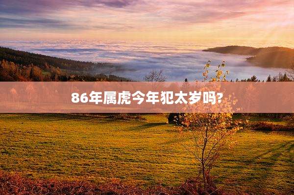 86年属虎今年犯太岁吗?
