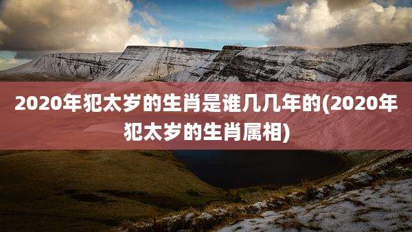 2020年犯太岁的生肖是谁几几年的(2020年犯太岁的生肖属相)