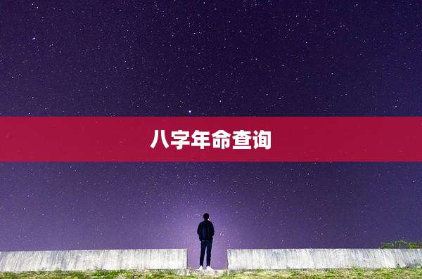 八字年命查询