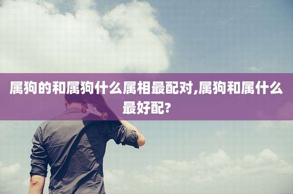 属狗的和属狗什么属相最配对,属狗和属什么最好配?