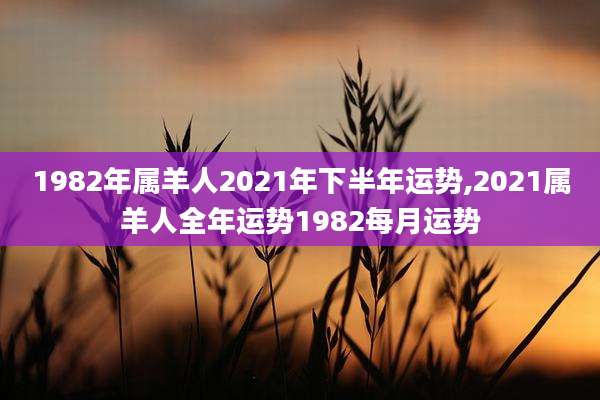 1982年属羊人2021年下半年运势,2021属羊人全年运势1982每月运势