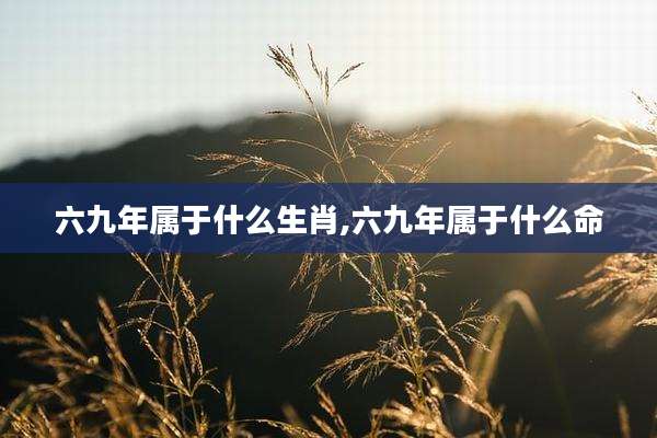 六九年属于什么生肖,六九年属于什么命