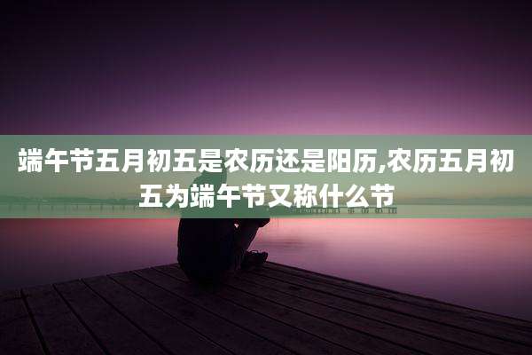 端午节五月初五是农历还是阳历,农历五月初五为端午节又称什么节