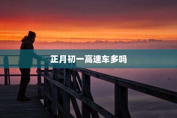 正月初一高速车多吗