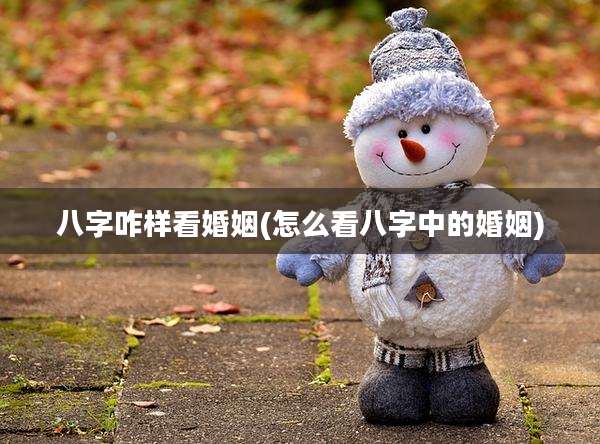 八字咋样看婚姻(怎么看八字中的婚姻)