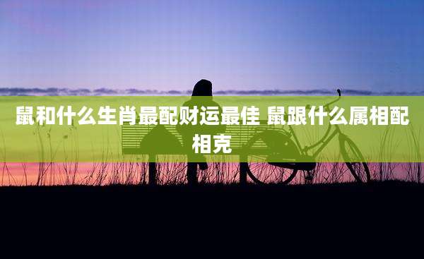 鼠和什么生肖最配财运最佳 鼠跟什么属相配相克
