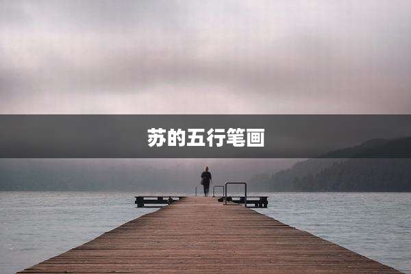 苏的五行笔画