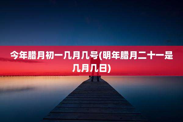 今年腊月初一几月几号(明年腊月二十一是几月几日)