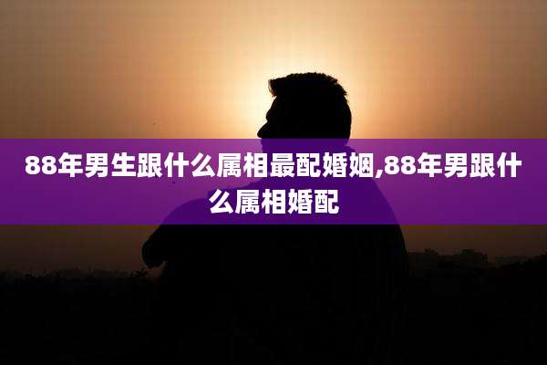 88年男生跟什么属相最配婚姻,88年男跟什么属相婚配