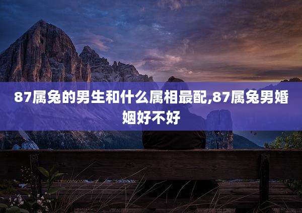 87属兔的男生和什么属相最配,87属兔男婚姻好不好