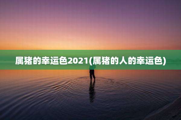 属猪的幸运色2021(属猪的人的幸运色)