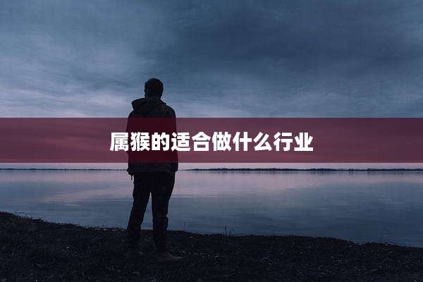 属猴的适合做什么行业