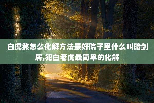 白虎煞怎么化解方法最好院子里什么叫暗剑房,犯白老虎最简单的化解