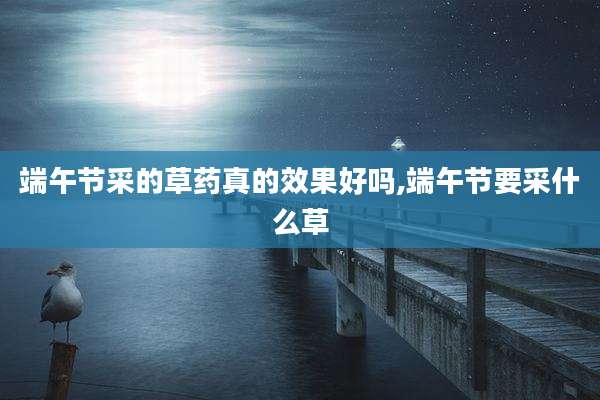 端午节采的草药真的效果好吗,端午节要采什么草
