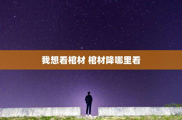 我想看棺材 棺材降哪里看