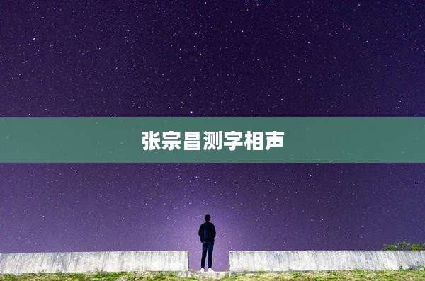 张宗昌测字相声