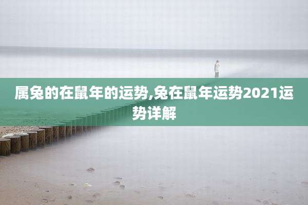 属兔的在鼠年的运势,兔在鼠年运势2021运势详解