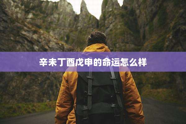 辛未丁酉戊申的命运怎么样