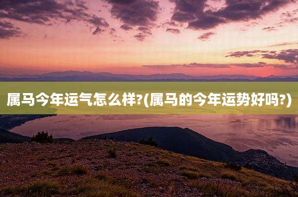 属马今年运气怎么样?(属马的今年运势好吗?)