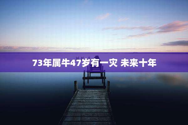 73年属牛47岁有一灾 未来十年