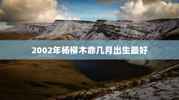2002年杨柳木命几月出生最好