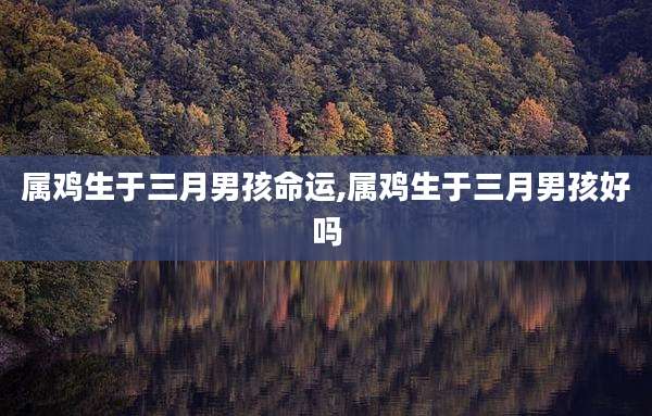 属鸡生于三月男孩命运,属鸡生于三月男孩好吗