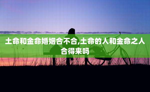 土命和金命婚姻合不合,土命的人和金命之人合得来吗