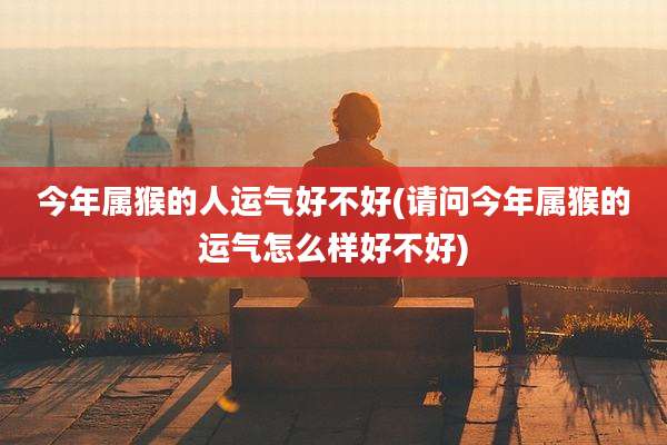 今年属猴的人运气好不好(请问今年属猴的运气怎么样好不好)