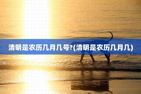 清明是农历几月几号?(清明是农历几月几)