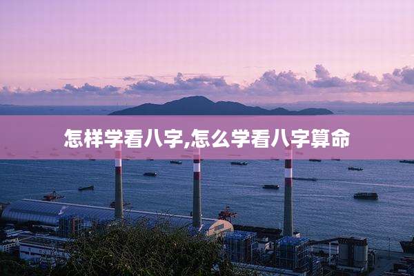 怎样学看八字,怎么学看八字算命