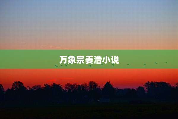 万象宗姜浩小说