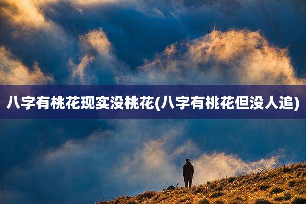 八字有桃花现实没桃花(八字有桃花但没人追)