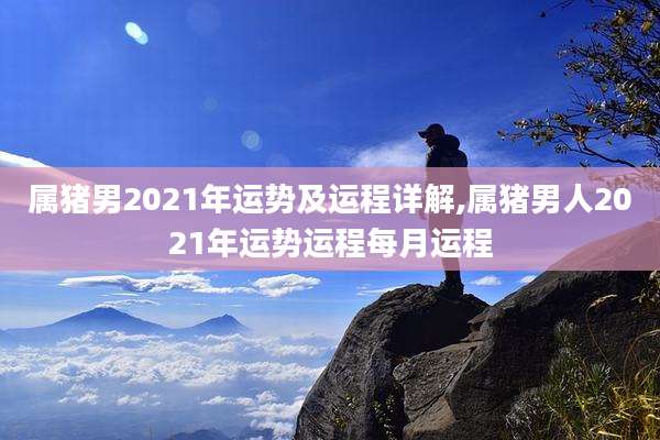 属猪男2021年运势及运程详解,属猪男人2021年运势运程每月运程