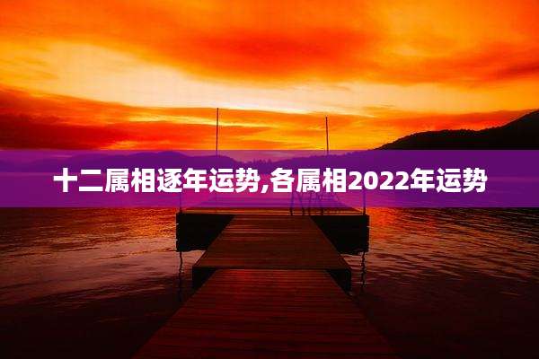 十二属相逐年运势,各属相2022年运势