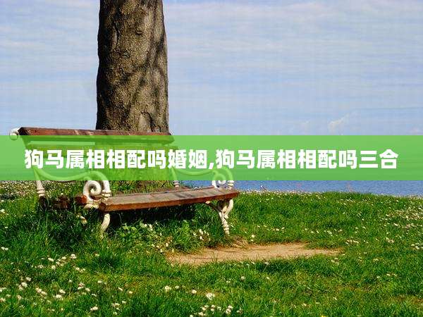 狗马属相相配吗婚姻,狗马属相相配吗三合