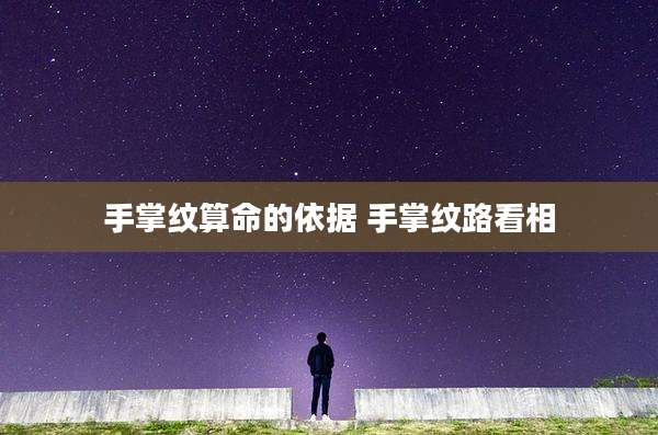 手掌纹算命的依据 手掌纹路看相