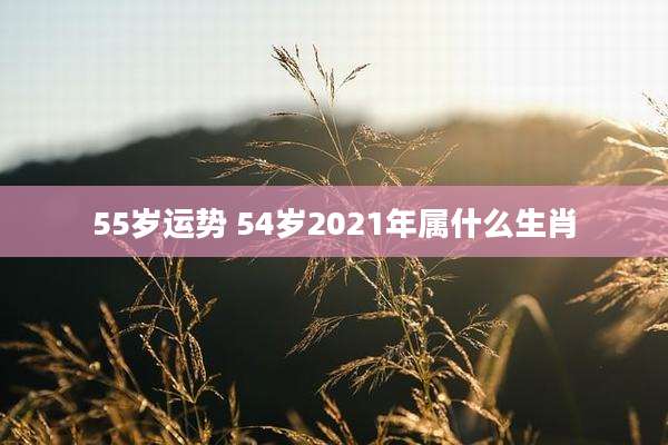 55岁运势 54岁2021年属什么生肖