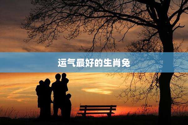 运气最好的生肖兔