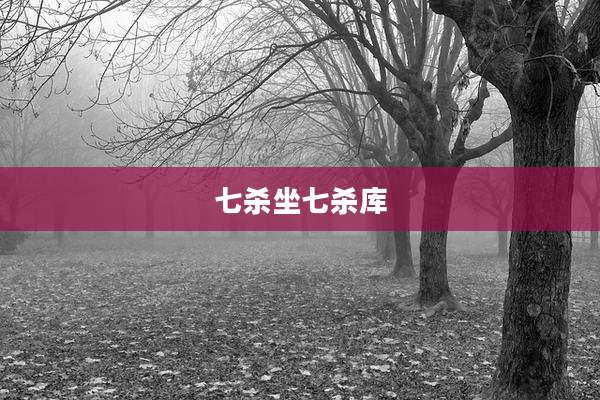七杀坐七杀库