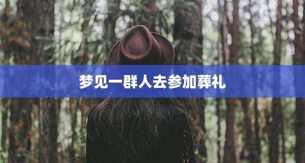 梦见一群人去参加葬礼